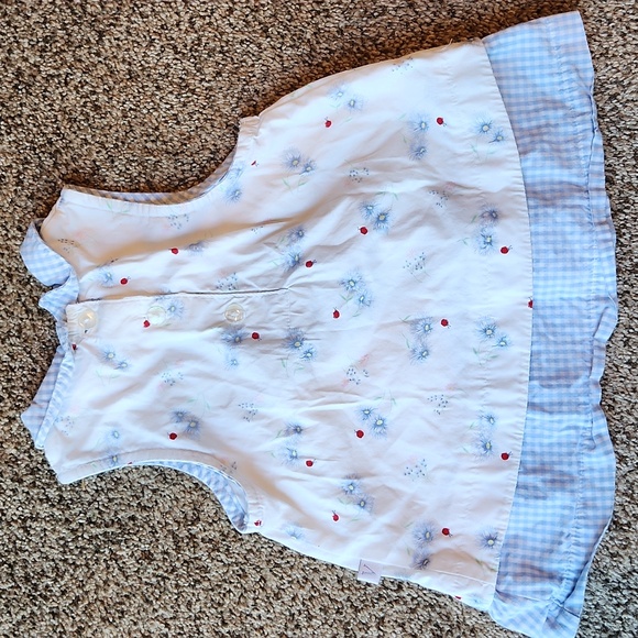 Vitamins Baby | Blue & White Vintage Sleeveless Blouse - Picture 5 of 8